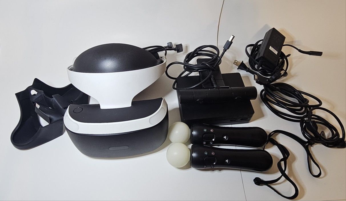 PlayStation VR Bundle with Move Controllers, Camera & Cables – Complete Set