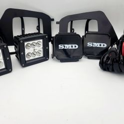 2012-2015 Tacoma LED Fog Lamps W/Mount Bracket, Waring & Covers