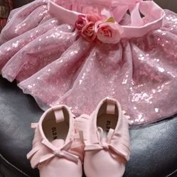 Baby girl tutu/Baby moccasins 0-3 Monts
