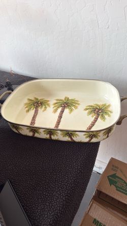 Hand-painted baking pan