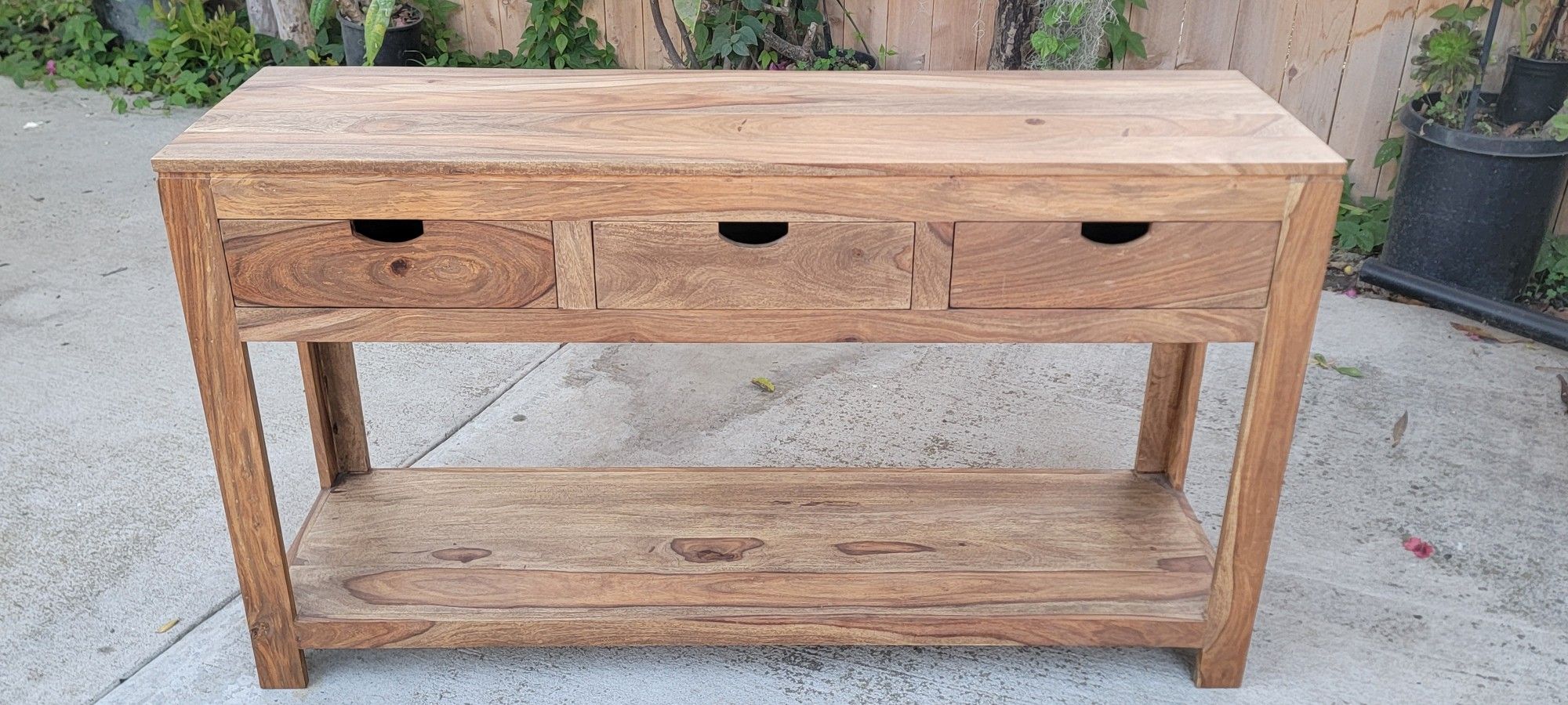 3-Drawer Storage Console Table