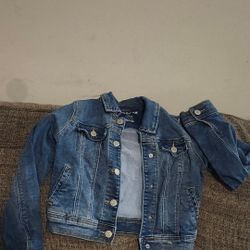 Girls Cat And Jack M 7/8 Jean Jacket 