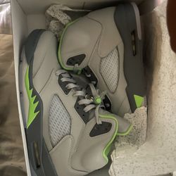 Air Jordans 5 Retro Green Bean 