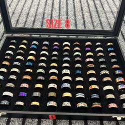 Men’s rings - size 8 - $10 each ring