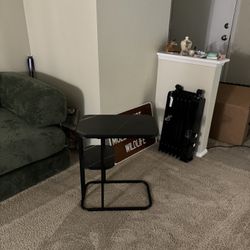 Faux Marble Side Table, 