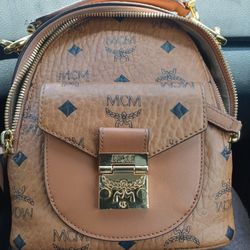 Authentic MCM Patricia Crossbag Cognac Color 