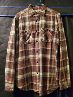 American Living Flannel Medium Long Sleeve Shirt