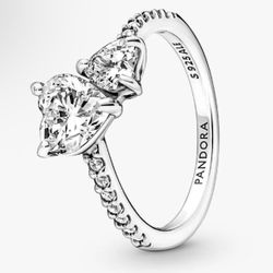 PANDORA Double Heart Ring 