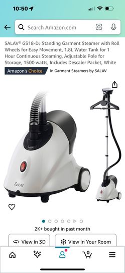 SALAV® GS18-DJ Standing Garment Steamer with Roll Wheels