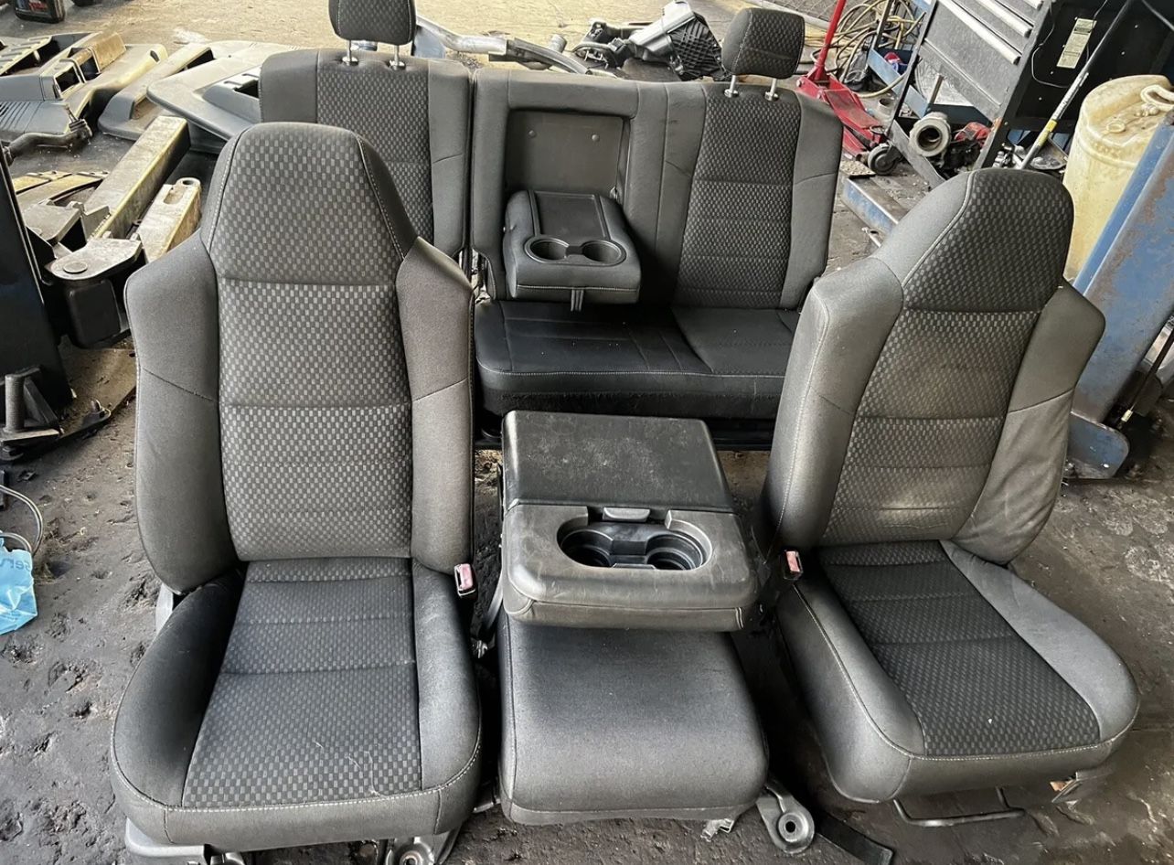 2000-2010 F250 F350 Factory OEM Used Ford Super Duty Front and Rear Seat Set