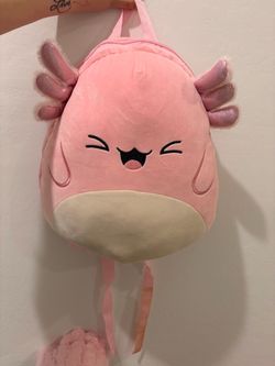 Squishmallows Axolotl Plush backpack