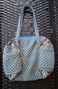 Vera Bradley Small Duffel Bag - Retired Riviera Blue Pattern (2008)