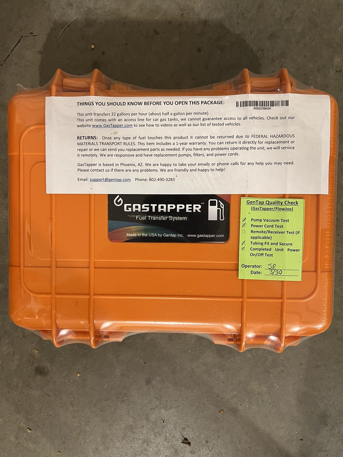 Gastapper Fuel Transfer Pump