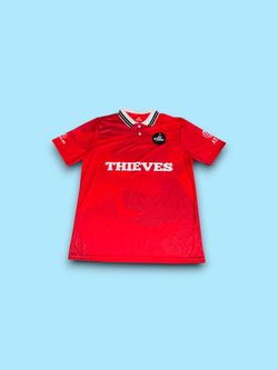 100 Thieves Official Gaming Soccer Jersey Red Men’s Large 