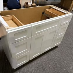 White Shaker- VSD48 Vanity Base