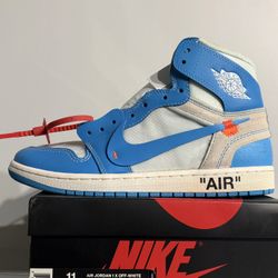 Jordan 1 High Off White UNC University Blue - 11 M