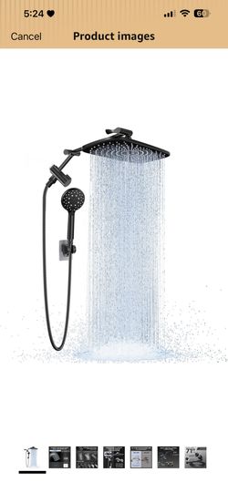 Wide Rain Shower Head with Multi-Modes Handheld Water Spray,High Pressure Showerhead Combo with Arm for Bathroom Accessories,Home Decor Adjustable Dua