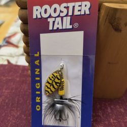 FISHING ROOSTER TAIL YELLOW BLACK TIGER 1/16 oz