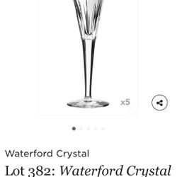 Waterford Champagne Flutes 