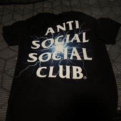 Anti Social Club Shirt/ Blue Lightning 