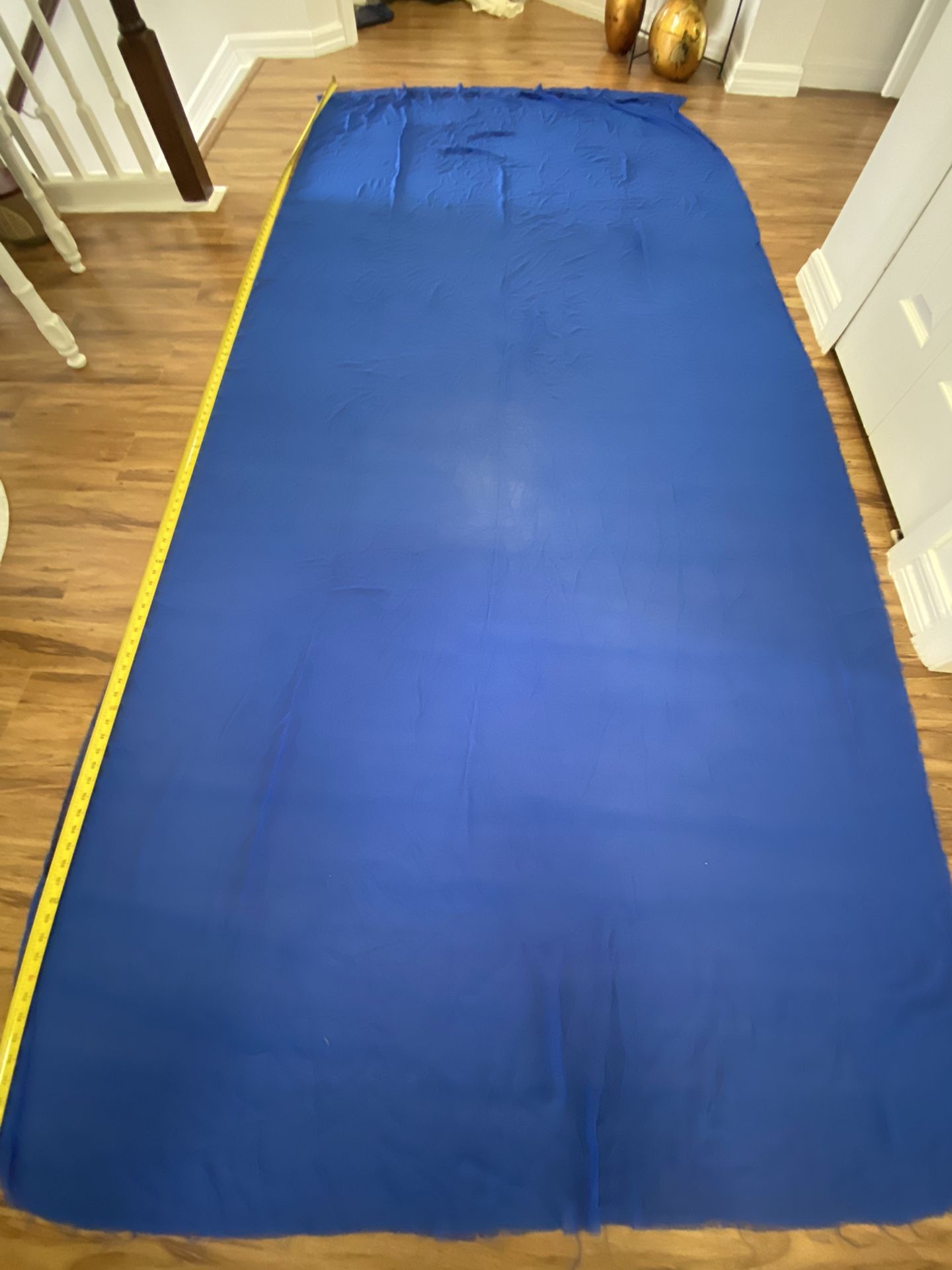 Blue Organza Drapes 10ft tall 5ft wide (2pc)