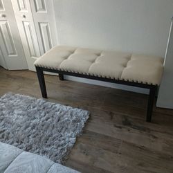 Buttoned Ottoman Bench 