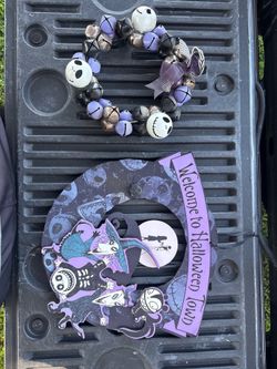 The nightmare before Christmas door decoration for Halloween set