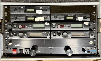 Wireless Microphone Receiver Rack – Shure + Audio-Technica – NO MICS