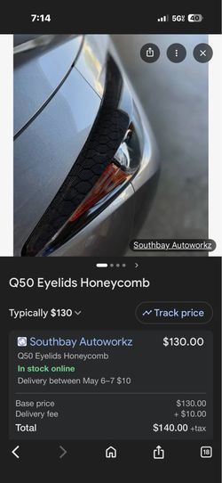 Q50 carbon eyelids