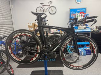 Trek equinox tri bike with zipp wheels