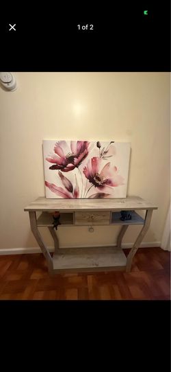 Entry Table and picture frame