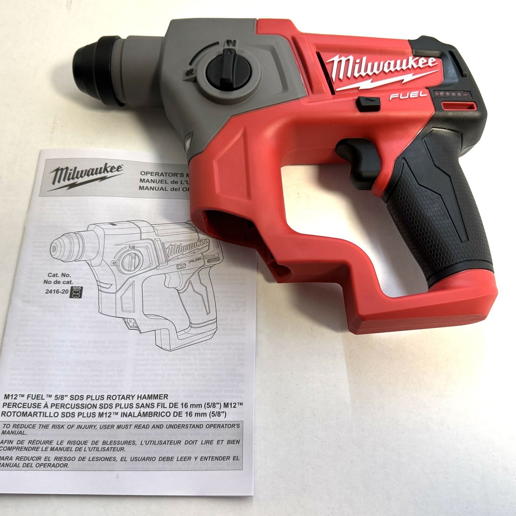 Milwaukee M12 2416-20 Fuel 5/8 SDS Plus (Tool Only)