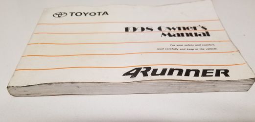 1998 Toyota 4Runner Owner's Manual