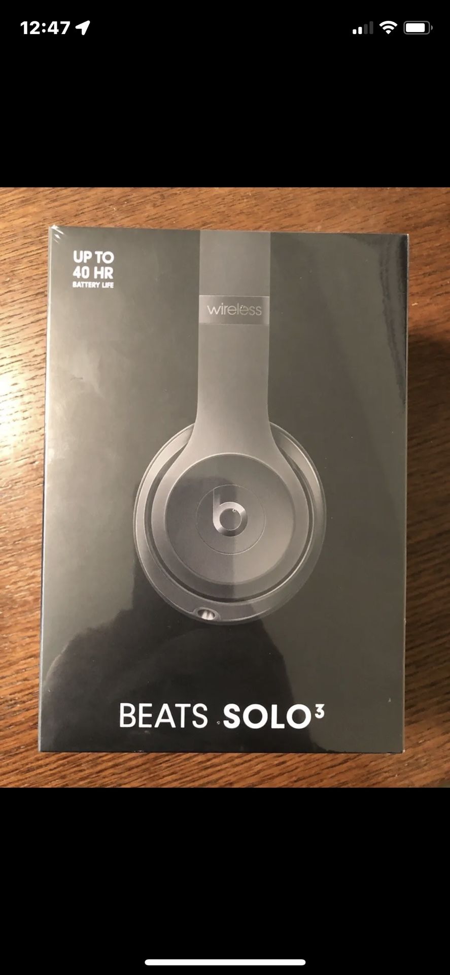 Beats SoloÂ³ Bluetooth Wireless On-Ear Headphones - Black for Sale in 