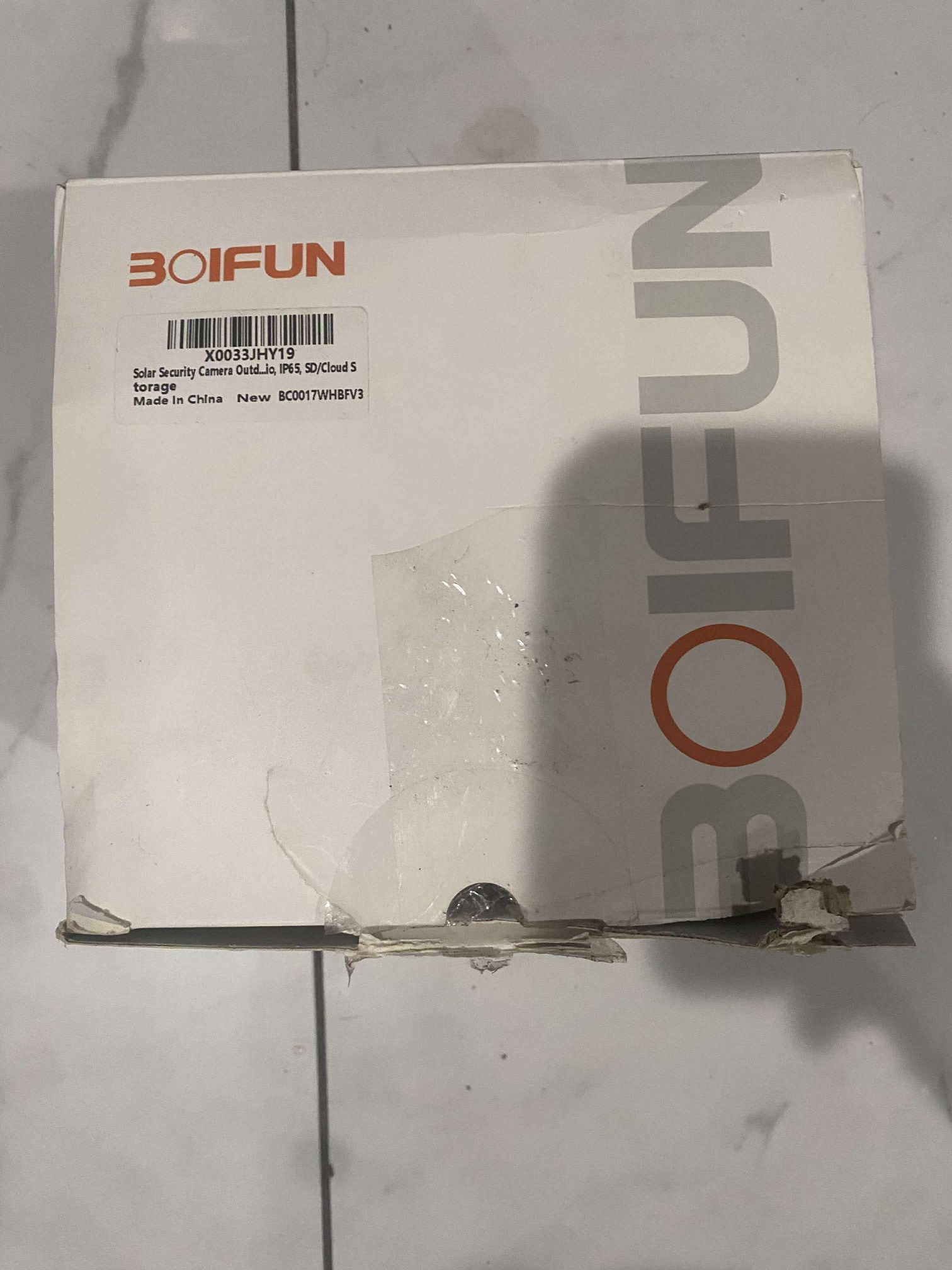 Boifun ZS-GX1S White Automatic Motion Tracking Battery Powered Security Camera