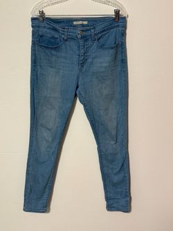 Levis 311 Shaping Skinny Jeans Size 31 Womens Light Blue Wash Denim Stretch Blue