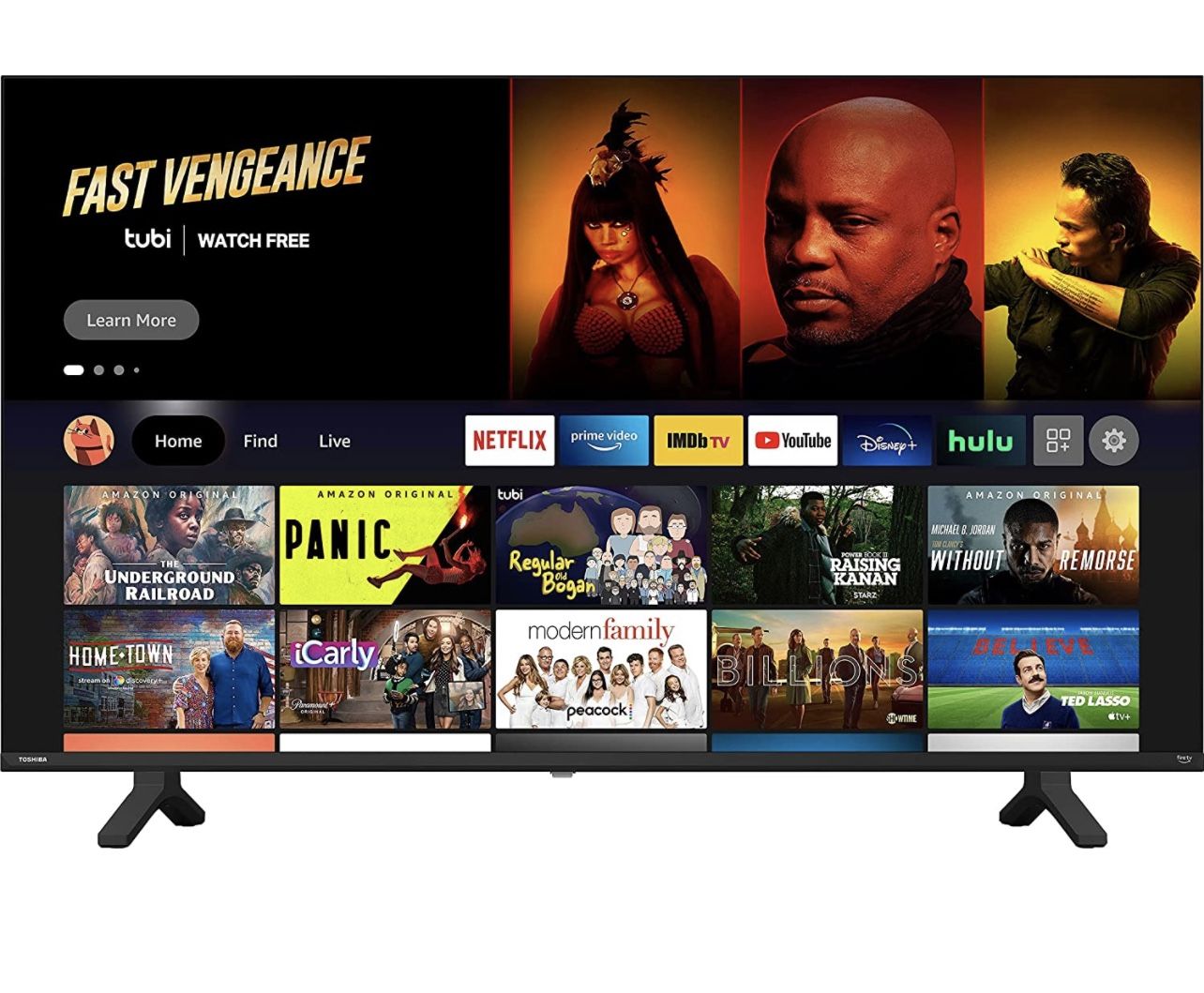 Toshiba 43-inch Class V35 Series LED Full HD Smart Fire TV (43V35KU, 2021 Model)  Free Shipping 