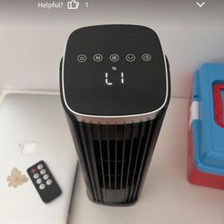 Fan for Bedroom, 13" Tower Fan with Remote, 4 Modes 4 Speeds Max 24ft/s, 70° Oscillating Desk Fan, 12H Timer Portable Fans, Cooling Fans for Office, H