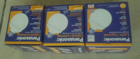 Three Panasonic lights Energy saving