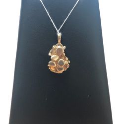 14k Nugget Pendent 