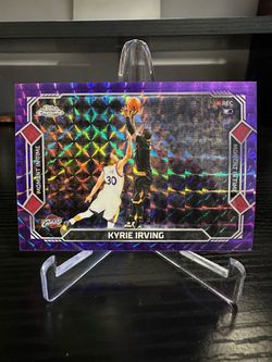 KYRIE IRVING 2025 Topps Chrome Update Moment In Time Purple Geometric /75 CAVS