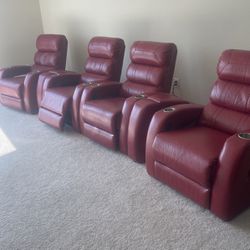 Recliner Set With Charging Ports