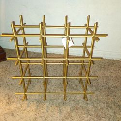 Counter Gold Wine Rack - Holds 9