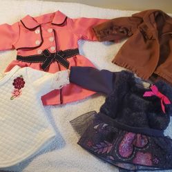 American Girl Doll Clothes And Shoe Lot 18"