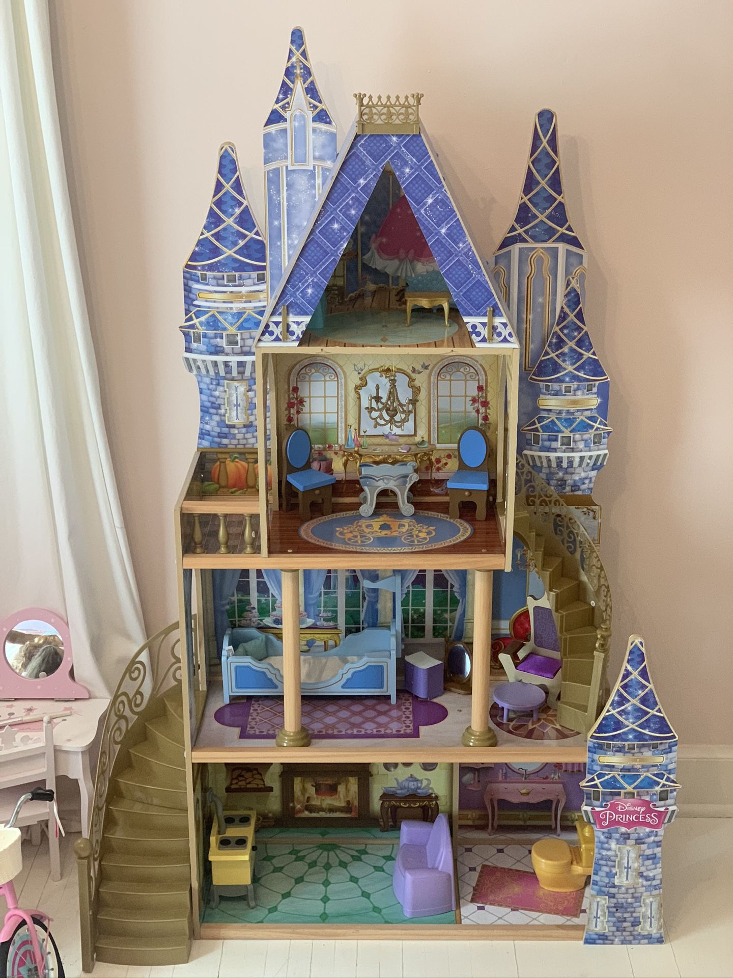 Disney Princess Mansion + My Size FROZEN Anna Doll 