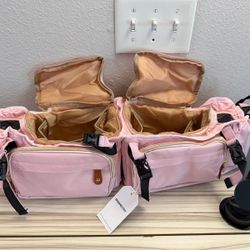 Bob & Baby Jogger Double Stroller Organizer with Cup Holders, 2 Cooler Pockets & Parent Console