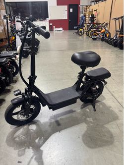 Electric scooter with seat