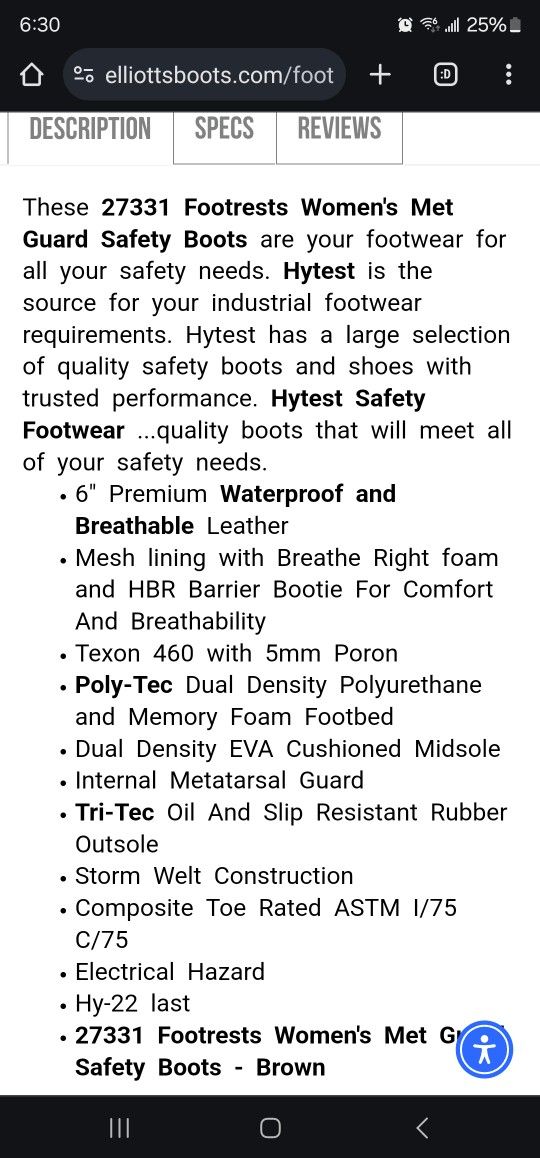 New WOMENS WORK BOOTS 7.5