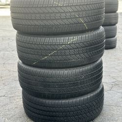SET OF TIRE 275 50 22 GOODYEAR 85% LIFE