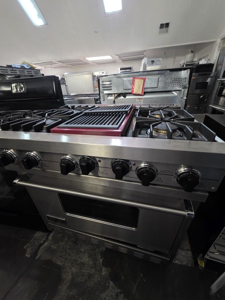 36" VIKING DUAL FUEL RANGE STAINLESS STEEL 